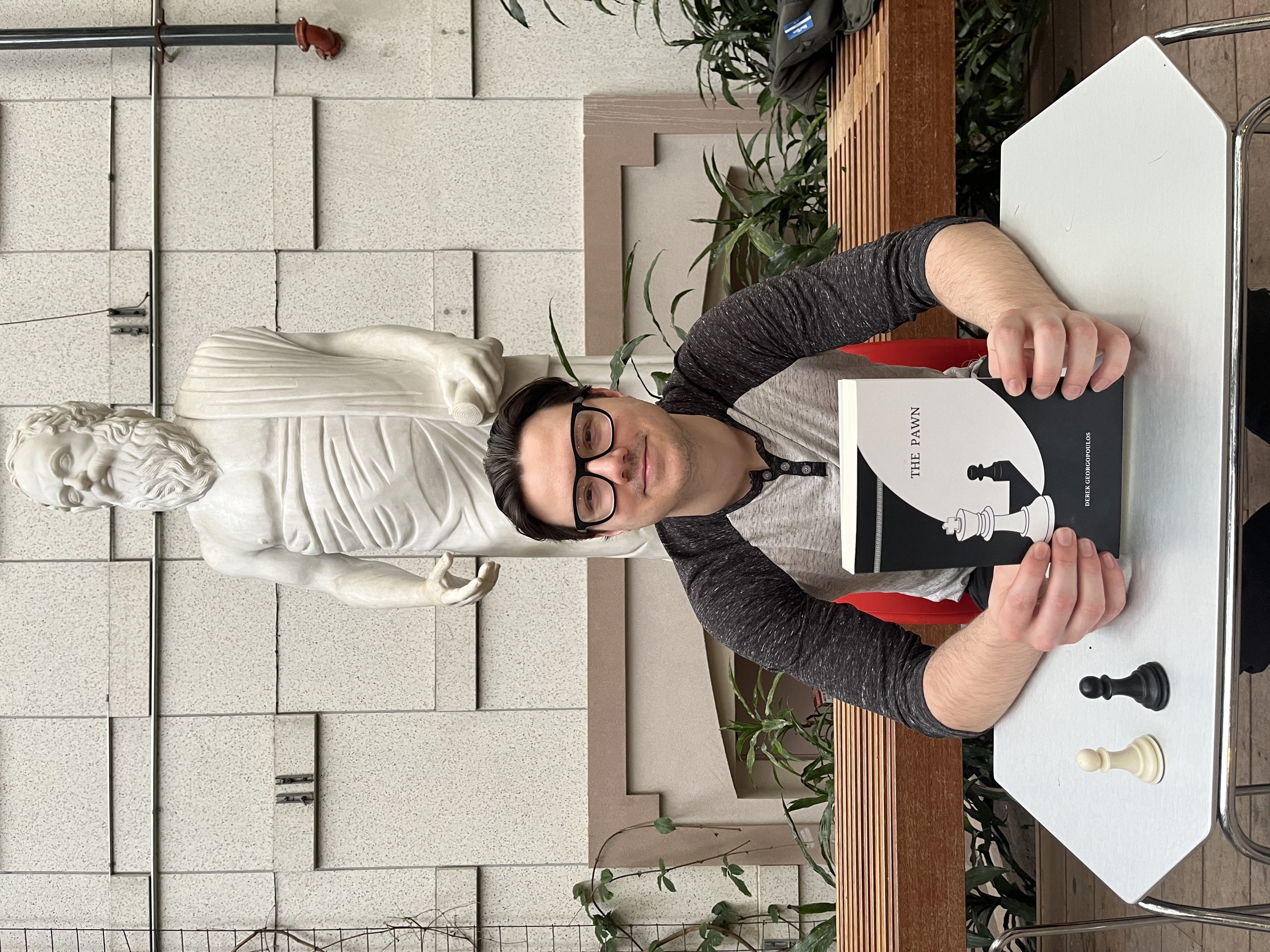 Author with the book